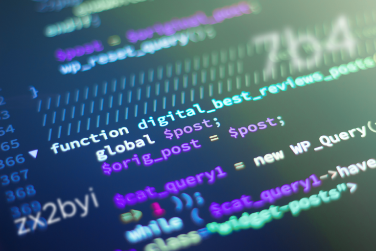 Computer screen of data